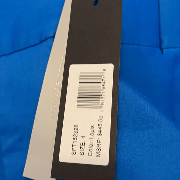 NWT Halston Heritage Strapless Peplum Dress - Picture 5 of 12